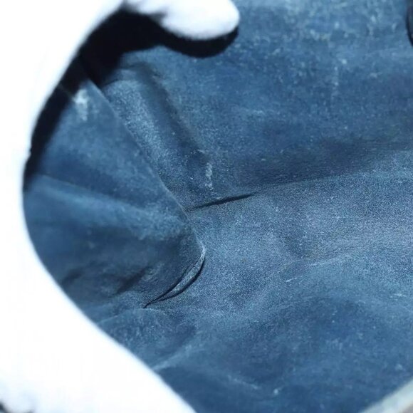 GUCCI Micro GG Supreme Shoulder Bag PVC Navy Gold Auth 88596 - Picture 13 of 16